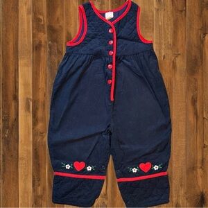 ❤️ Vintage Baby Togs Quilted Corduroy Romper – 24 Months
